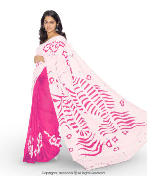 Laveena Batik Saree Sri Lanka LB 918PW